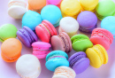 Bunte Macarons Nahaufnahme