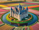 Dutch Castle und Tulpenfelder