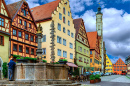 Mittelalterliches Rothenburg ob der Tauber, Deutschland
