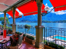 Blick auf den Comer See, Italien