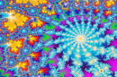 Buntes Fraktalmuster