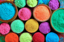 Pulverfarben für das Holi-Festival