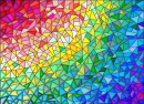 Abstraktes Regenbogenmosaik