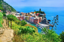 Das bunte Dorf Vernazza, Cinque Terre, Italien
