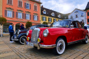 1957 Roter Mercedes W105 in Ludwigsburg, Deutschland