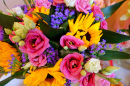Bunter Strauß frischer Blumen