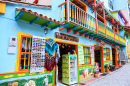 Bunte Straßen von Guatapé, Kolumbien