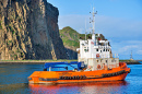 Schlepper im Hafen von Vestmannaeyjar, Island