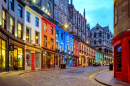 Victoria Street in Edinburgh, Großbritannien