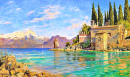 Frühling in Punta San Vigilio am Gardasee