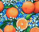 Handbemalte mediterrane farbenfrohe Ziegel
