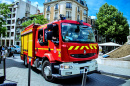 Feuerwehrauto in Reims, Frankreich
