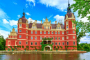 Schloss Muskau im Frühling, Deutschland