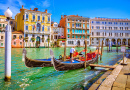 Blick auf den berühmten Canal Grande in Venedig, Italien