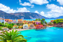 Assos-Dorf in Kefalonia, Griechenland