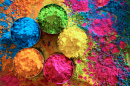 Organische Farben für das Holi-Festival