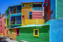 Die Caminito-Straße in La Boca, Buenos Aires