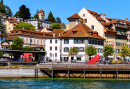 Typische Architektur in Luzern, Schweiz