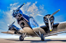 Historische Flugzeuge auf dem Flugplatz