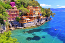 Mittelmeer bei Portofino, Italien