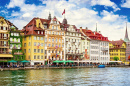 Wunderschöne Stadtlandschaft von Luzern, Schweiz