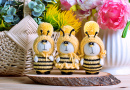 Niedliche Amigurumi-Bienen