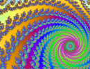 Mandelbrots unendliches mathematisches Fraktal