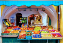 Obststand in Sterzing, Italien