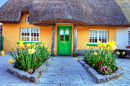 Traditionelles irisches Cottage in Adare, Irland