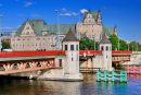 Lange Brücke in Stettin, Westpommern, Polen
