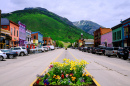 Stadtbild von Silverton, Colorado, USA
