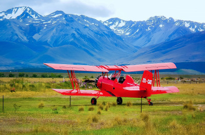 Grumman Ag-Cat Doppeldecker, Südinsel, Neuseeland