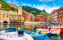 Blick auf Vernazza, Cinque Terre, Italien