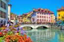 Mittelalterliches Palais de l'Isle, Annecy, Frankreich