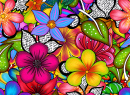 Helles Blumenmuster
