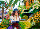 Battle of Flowers Karnevalsprozession in Nizza