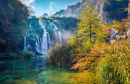 Wasserfall im Nationalpark Plitvic, Kroatien