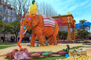 Zitronenfest in Menton, Frankreich