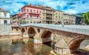 Lateinische Brücke in Sarajevo, Bosnien und Herzegowina