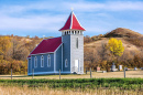 Kleine Kirche im Tal bei Craven, Kanada