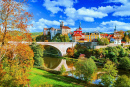 Herbstlandschaft des Sudetenlandes, Loket