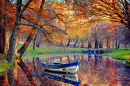 Bunte Herbstlandschaft