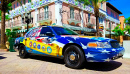Polizeiauto in Miami Beach, Florida, USA