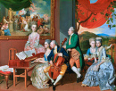 Die Familie Gore mit George, 3. Earl Cowper