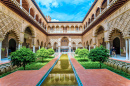 Königliches Alcazar von Sevilla, Andalusien, Spanien