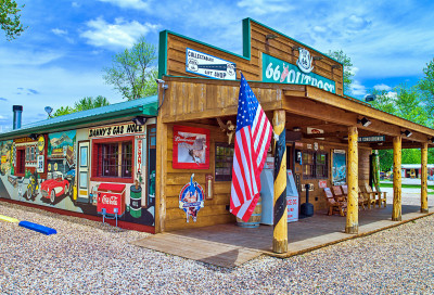 Restaurant und Laden an der Route 66, Fanning, MO, USA