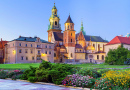 Blick auf eine Wawel-Burg in Krakau, Polen