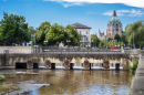 Historische Friederikenbrücke in Hannover, Deutschland