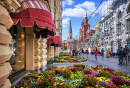 Nikolskaja-Straße in Moskau, Russland