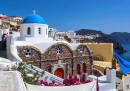 Kirche im Dorf Oia, Insel Santorini, Griechenland
